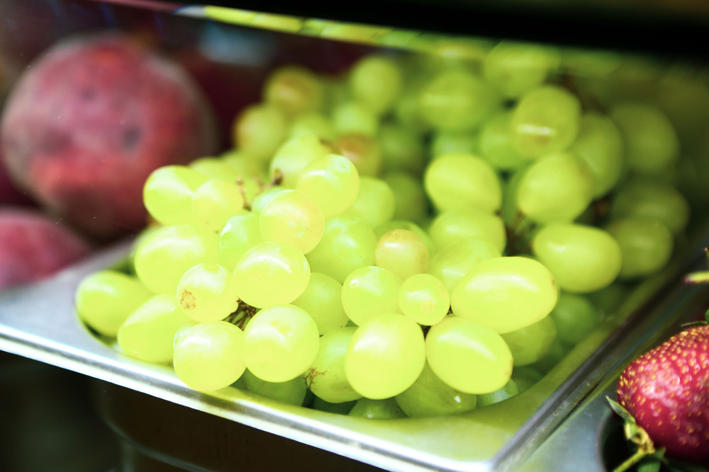 Both on and off stem grapes can be well-preserved