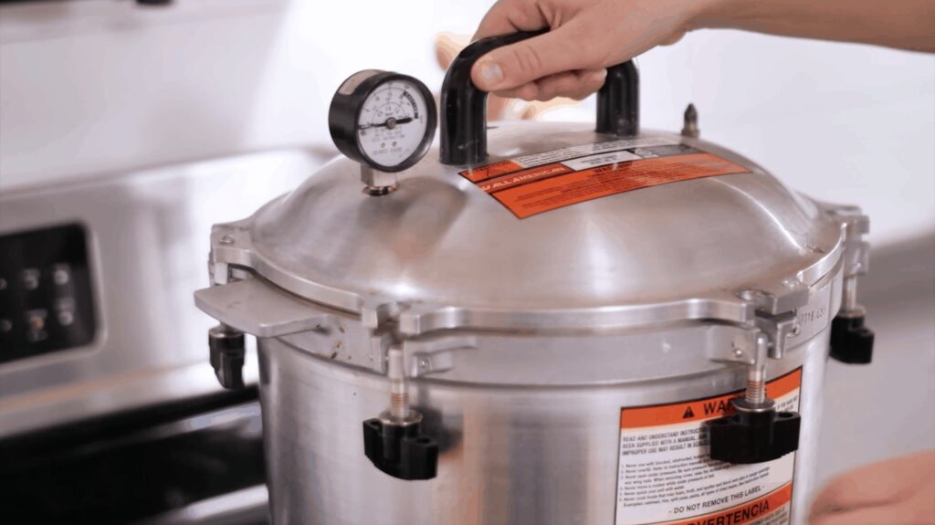 Exhausting pressure canner