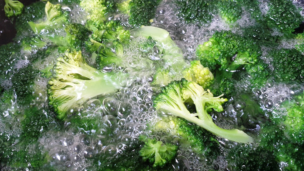 Blanching can be useful to keep vegetable texture intact