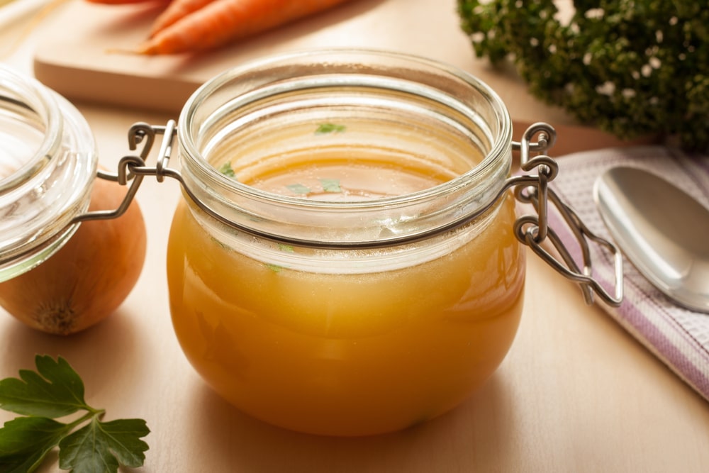 Chicken stock is the soul of tasty chicken soup recipe for canning