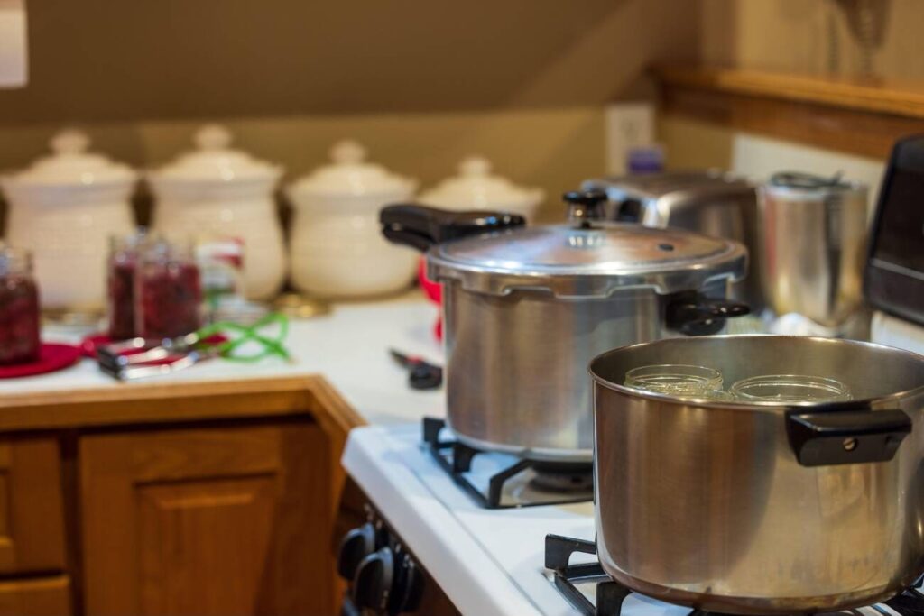 Double check the acid level of your food jars about to can to get rid of floating