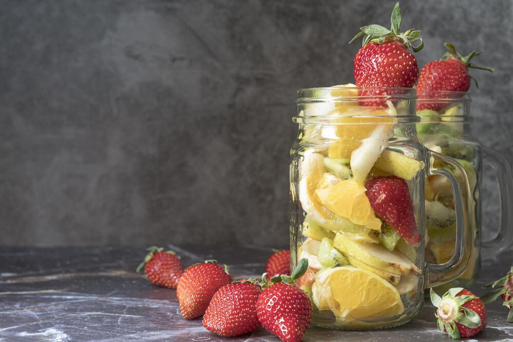 Fruit can be stored freshly in mason jar up to 2 week if stored correctly