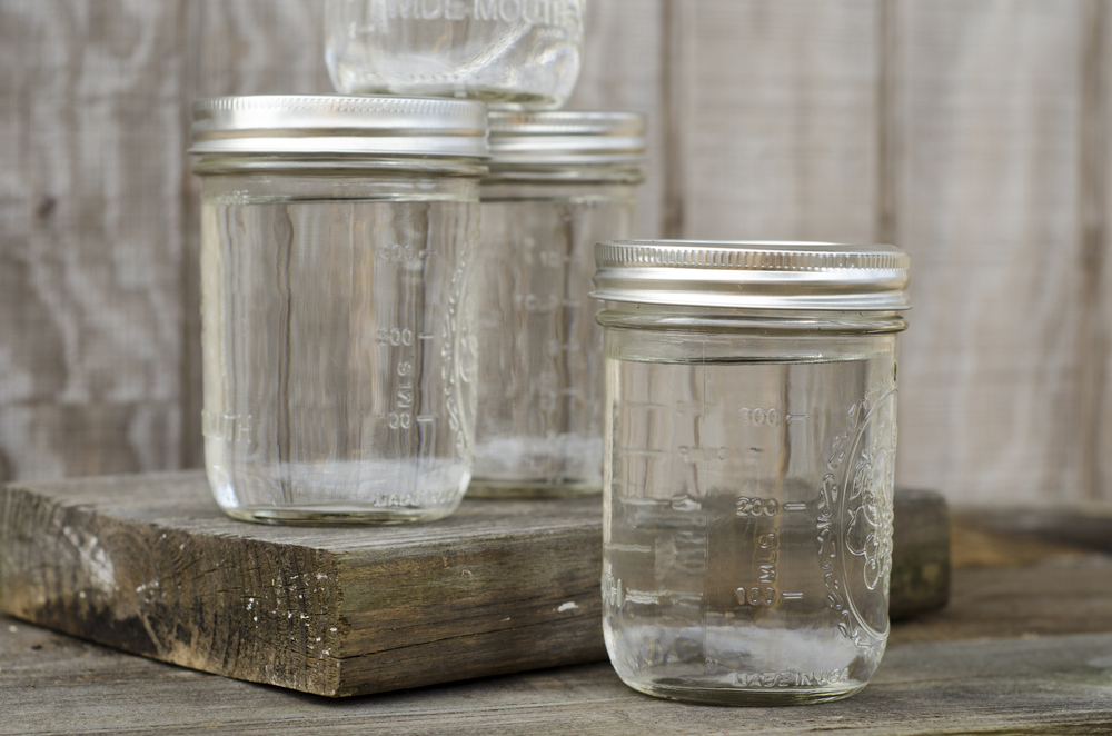 Glass mason jars are always my top choices especially Ball ones