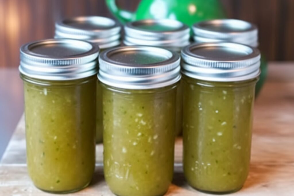 Jam done already? Let's begin canning green tomato jam