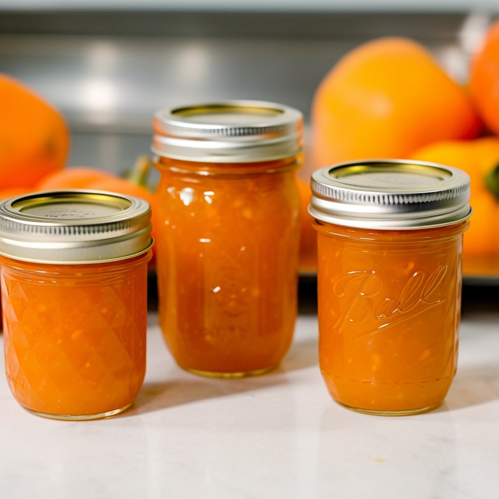 Persimmon Jam Canning Recipe And Stepbystep Preserve