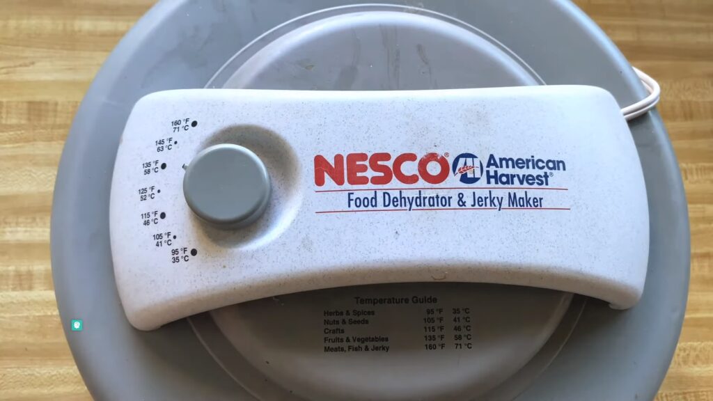 Set the timer according to the recipe or manual of your own dehydrator