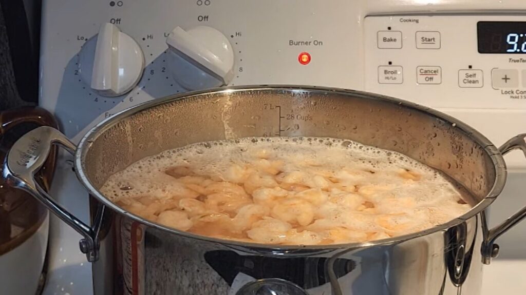 Submerge those yummy shrimp in brine prepared
