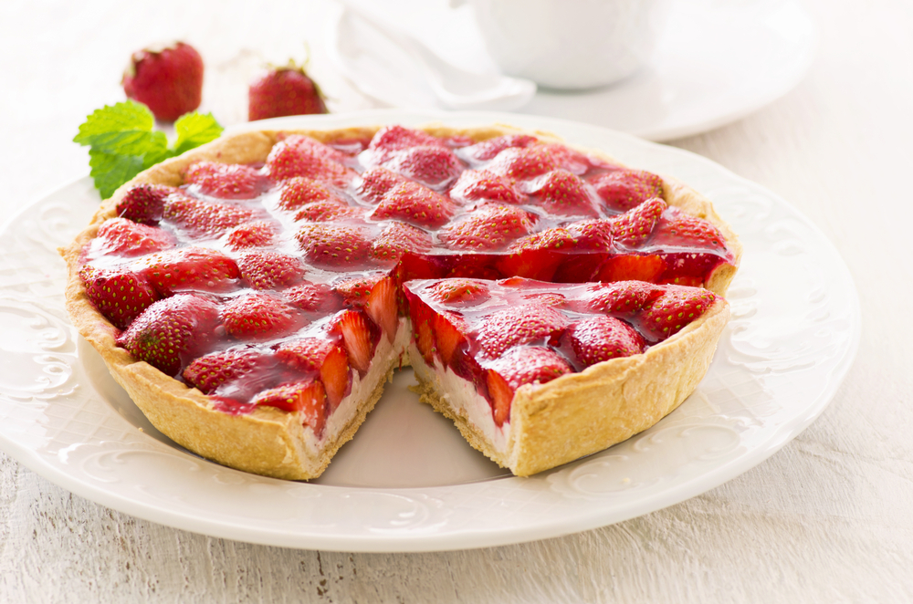 Who can deny strawberry tart with handmade canned strawberry pie filling