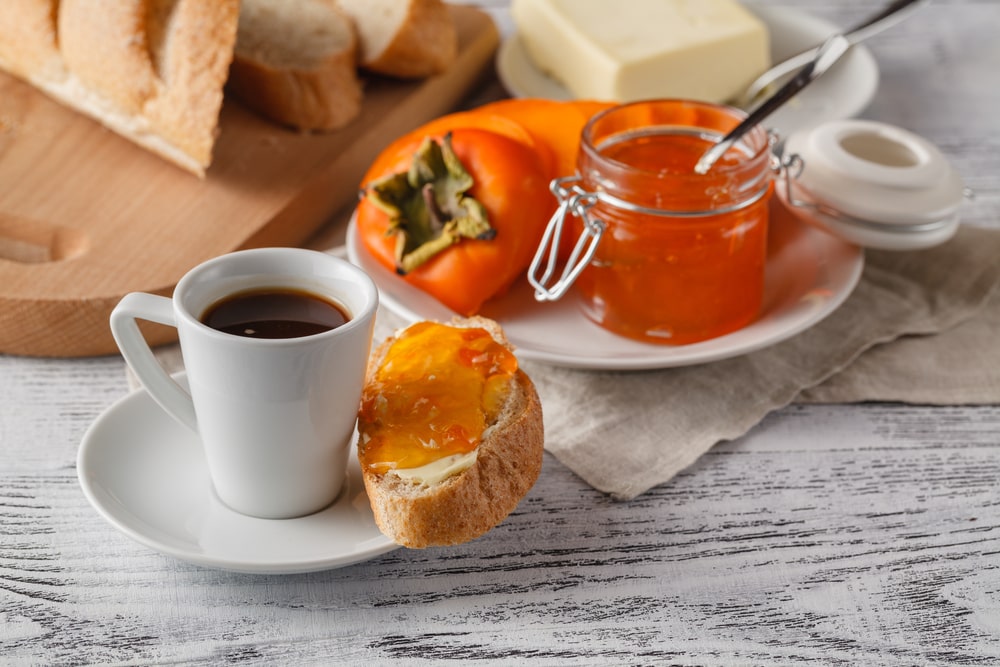 You can enjoy this persimmon jam canning recipe as side dish with a variety of food