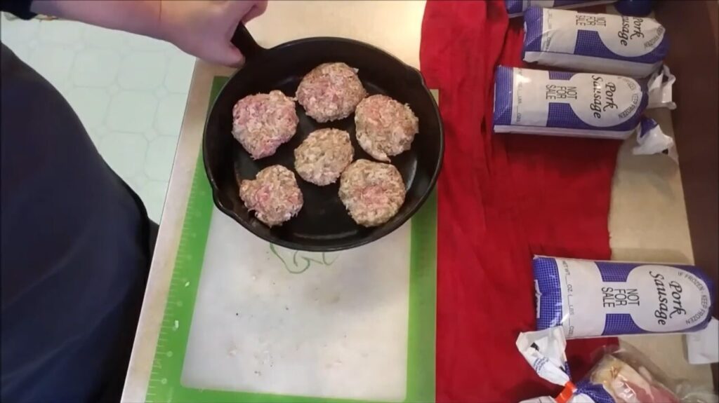 Make sure you pre-cook those sausage up whatever kinds of sausage to prevent clump