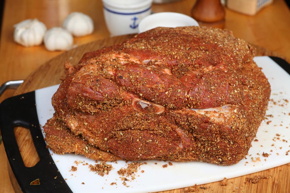 For a perfect canning pulled pork recipe, don't forget adding a spicy flavor to the Boston butt