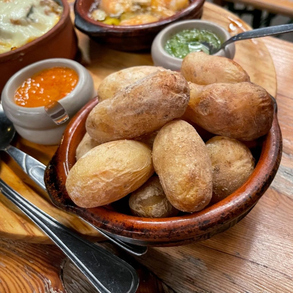 Papas Arrugadas Con Mojo - Canarian Boiled Potatoes With Mojo Sauce