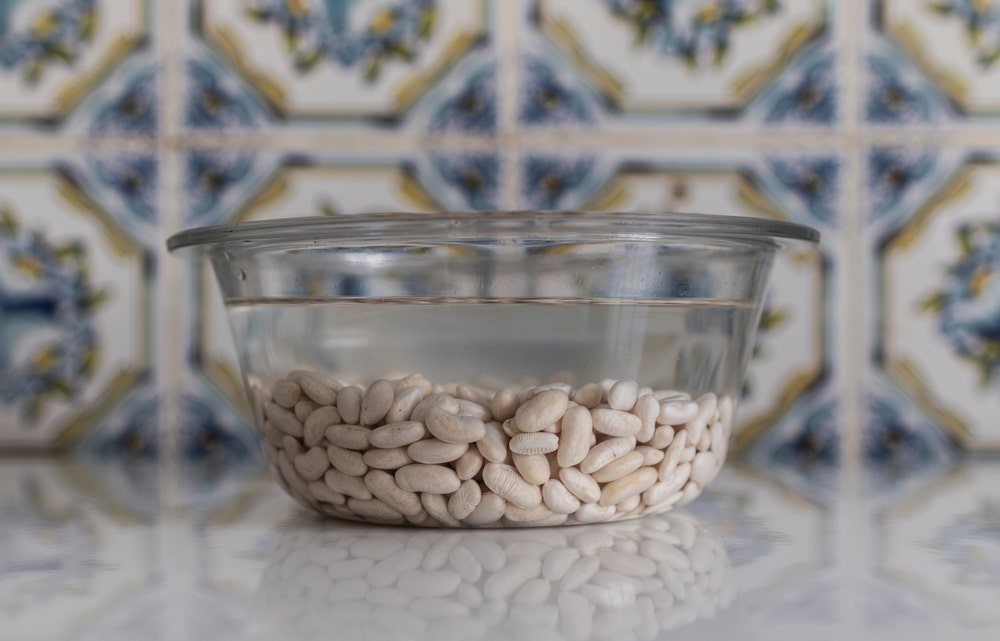 catalan sausage and beans soaking overnight enhances the texture of the beans